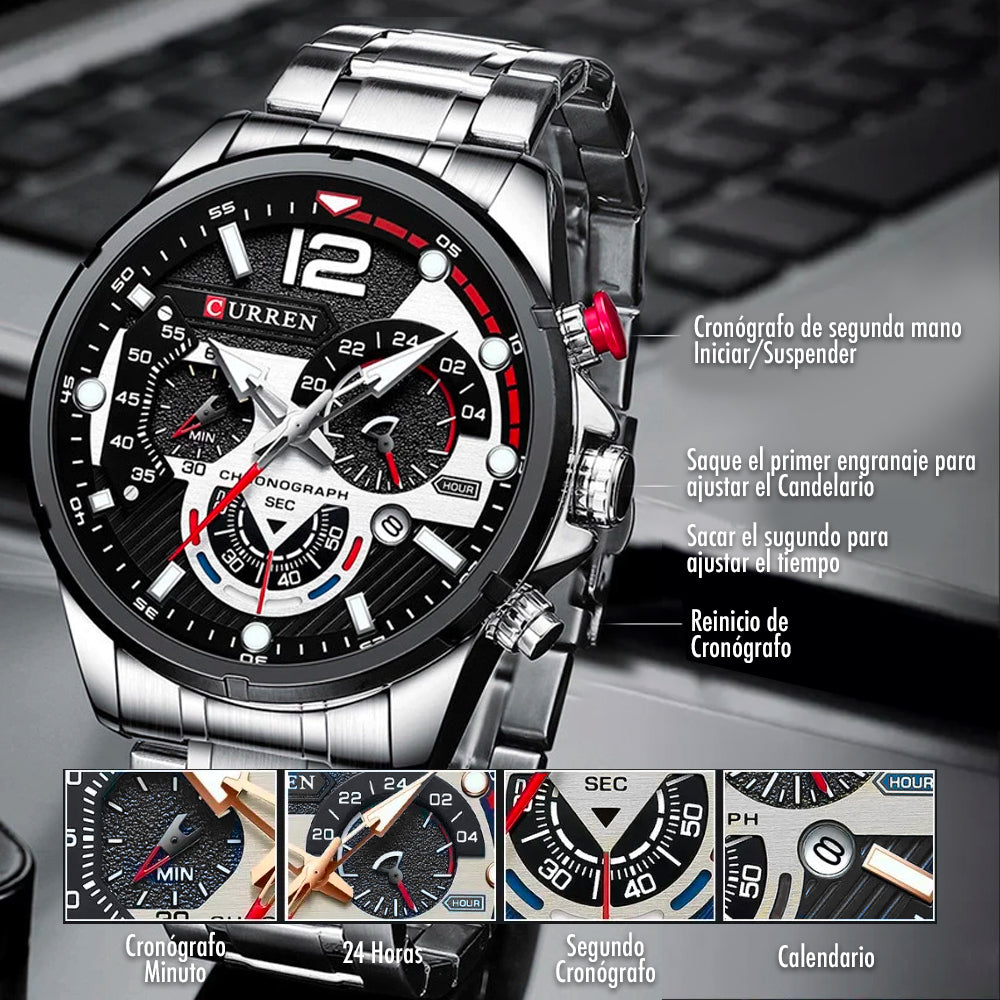 Reloj Curren Sport Cronografo Acero