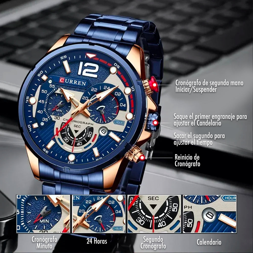 Reloj Curren Sport Cronografo Acero