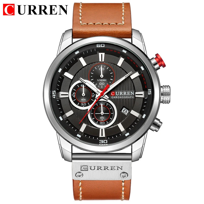 Reloj Curren Cronografo cuero 8291
