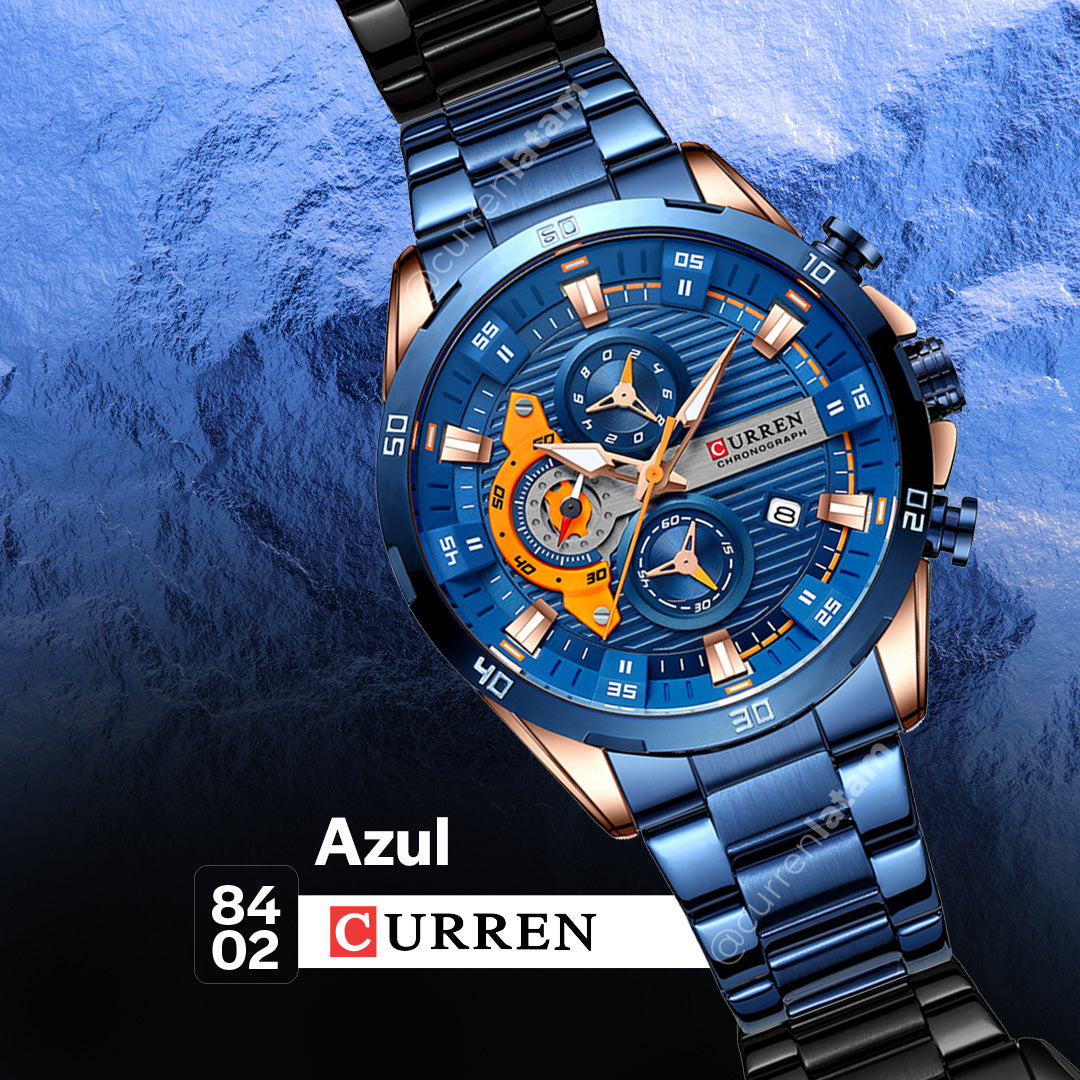 Reloj Curren Acero Inoxidable Cronografo