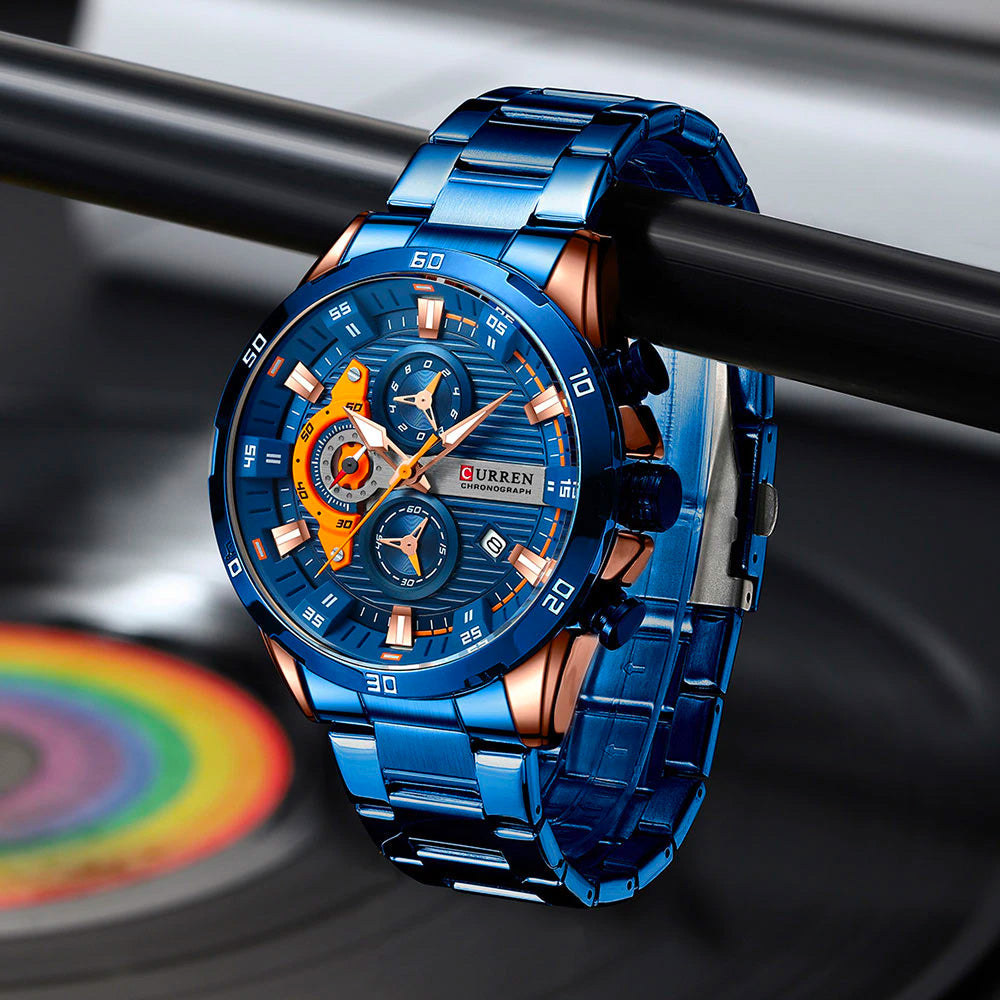 Reloj Curren Acero Inoxidable Cronografo