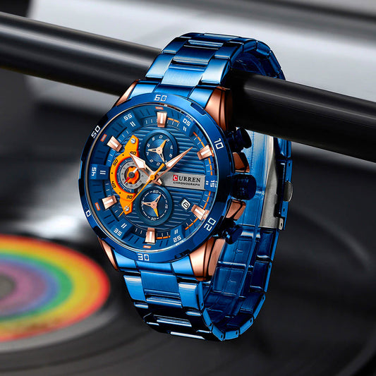 Reloj Curren Acero Inoxidable Cronografo