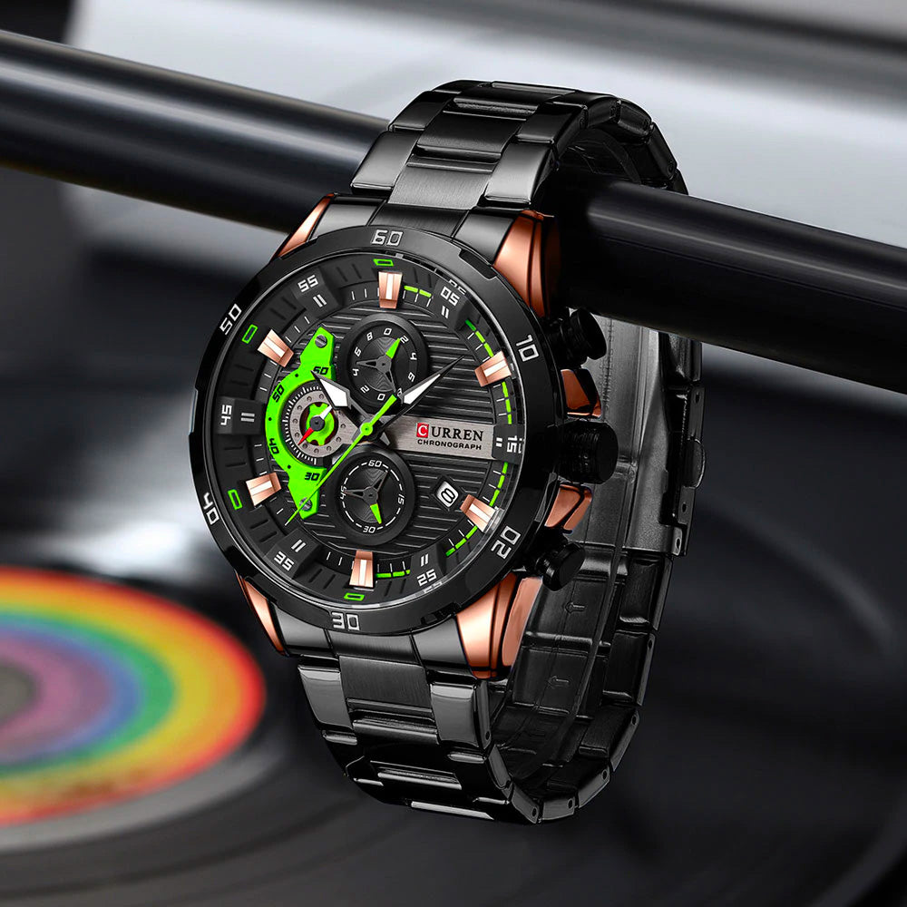 Reloj Curren Acero Inoxidable Cronografo