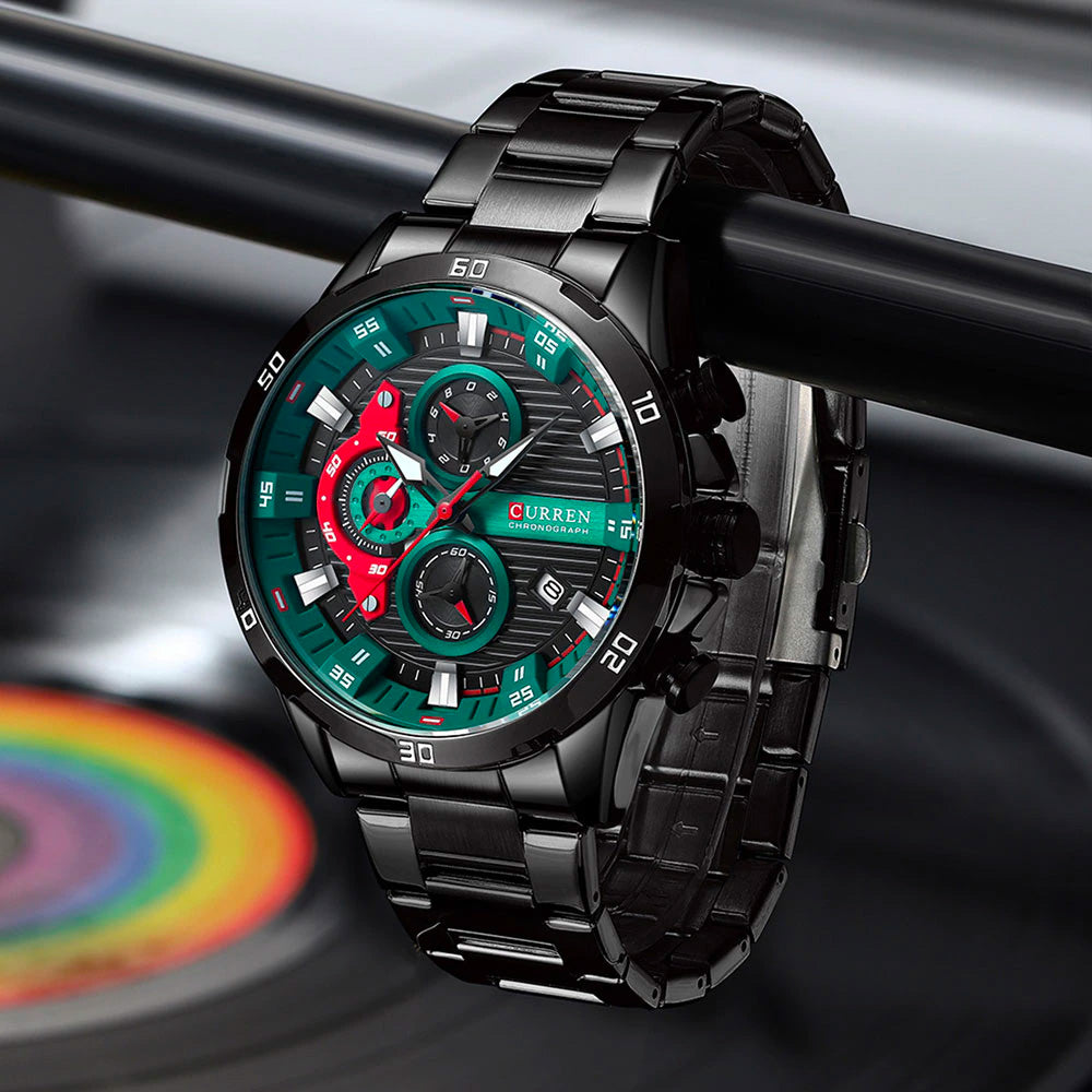 Reloj Curren Acero Inoxidable Cronografo