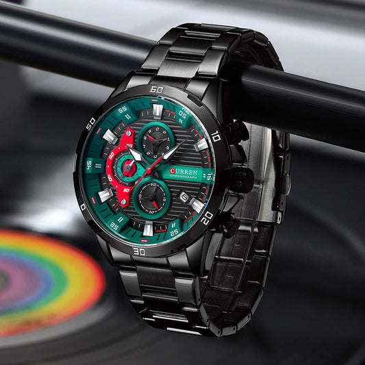Reloj Curren Acero Inoxidable Cronografo