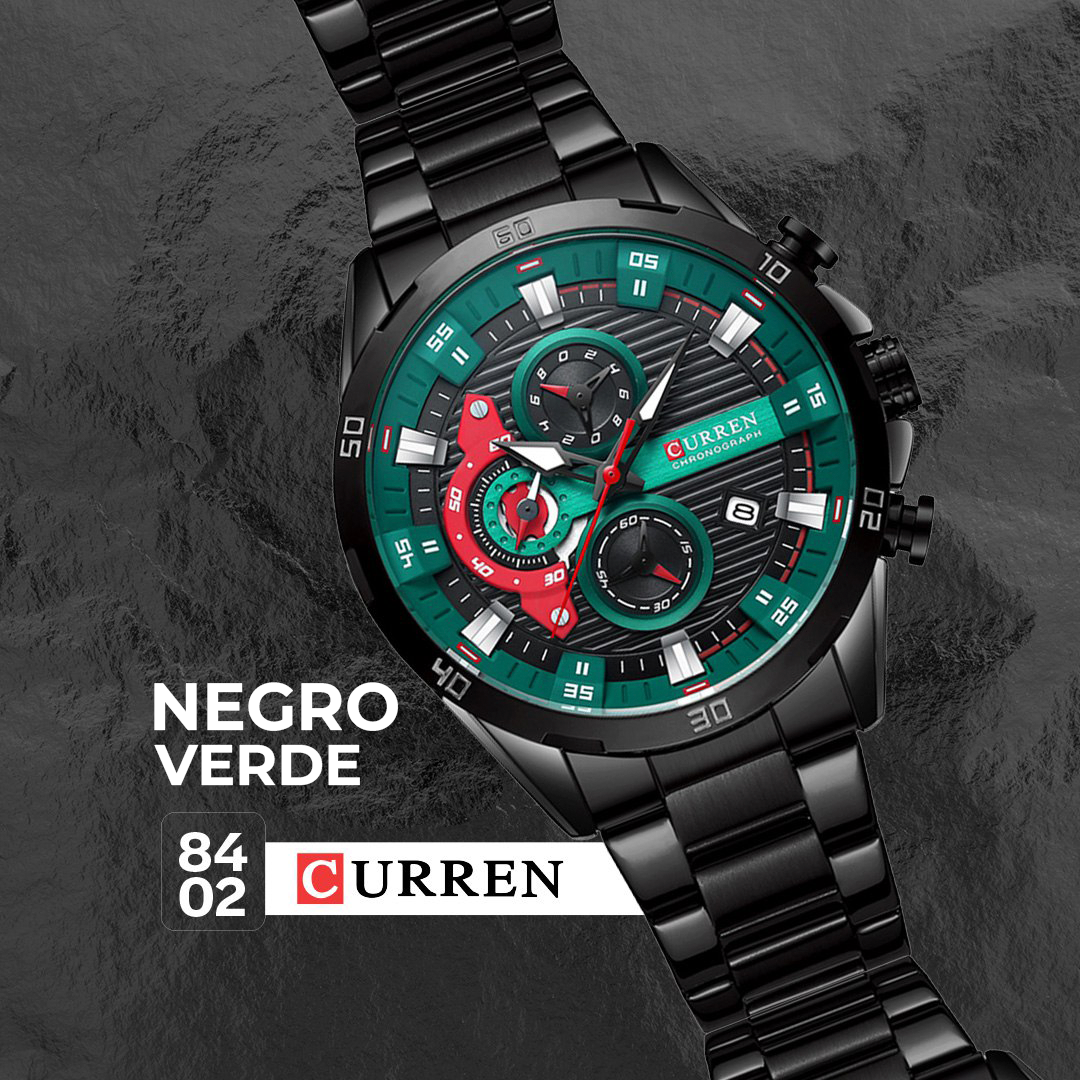 Reloj Curren Acero Inoxidable Cronografo