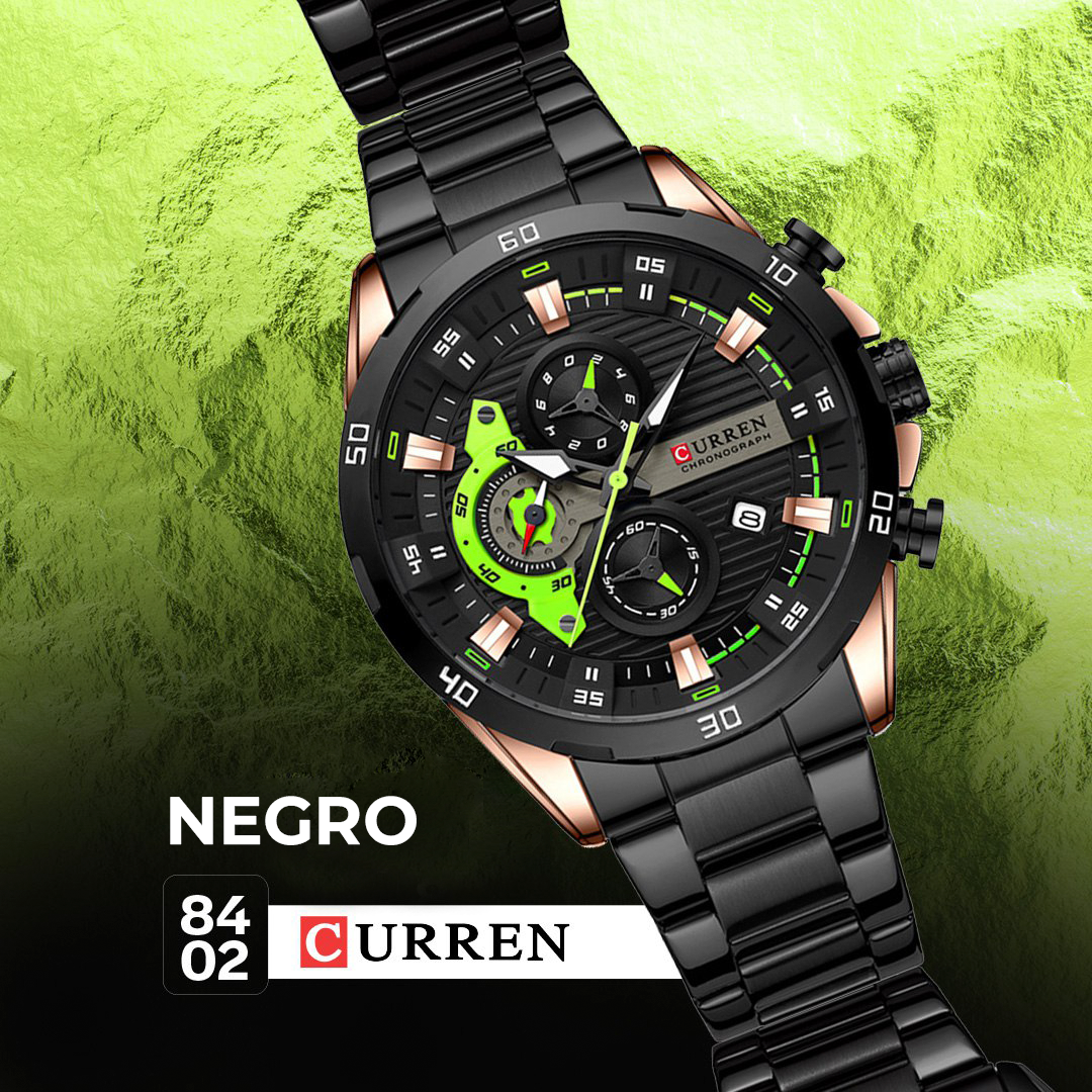 Reloj Curren Acero Inoxidable Cronografo