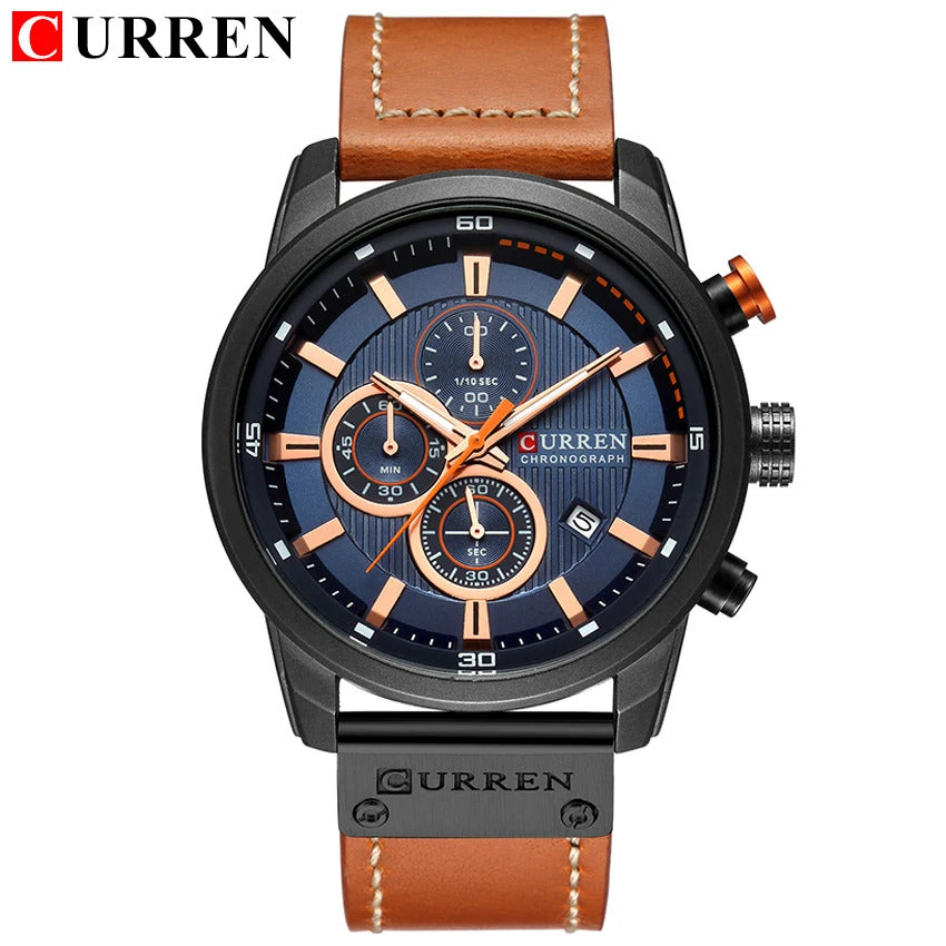 Reloj Curren  Cronografo cuero 8291